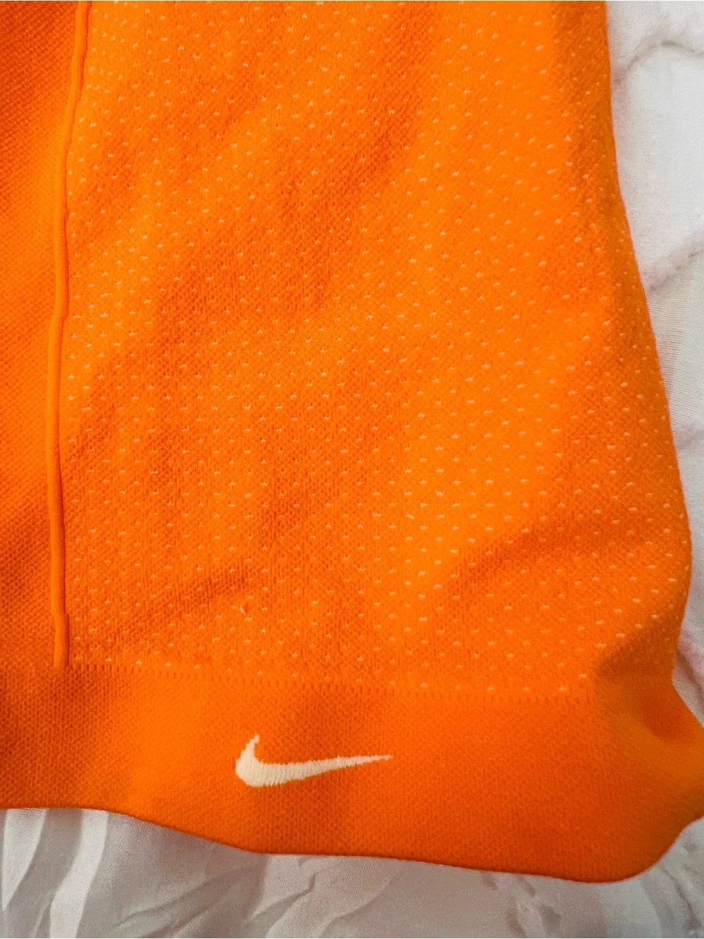 Nike Dri-FIT Knit Long Sleeve Running Top Women’s Medium Bright Orange